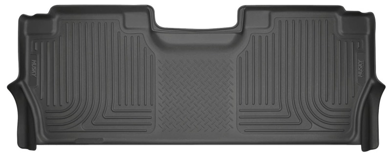 Ford SD Floor Mat - Rear - Husky Liners - WeatherBeater Series - Black - 2017